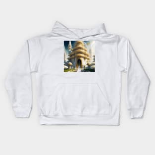 The Empress' Swirling Gardens Space Metropolis The Temple of Truth Is White Kids Hoodie